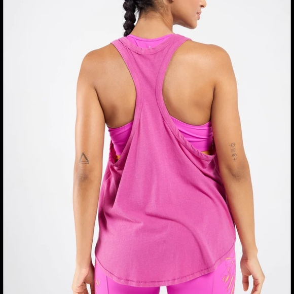 Free People Tops - NWT free people vivacious violet t back keep rolling tank large